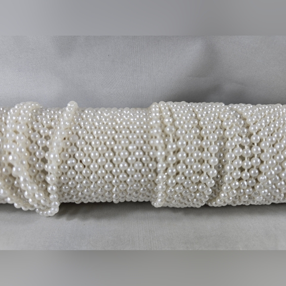 White Lace String Beads Craft Sewing Lot Flowers Floral - Picture 8 of 16